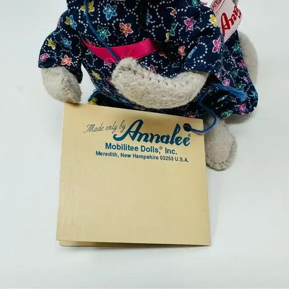Vintage Annalee Granny Grandma Mouse Doll Plush w/ Glasses Mobilitee Collectible - Picture 9 of 11